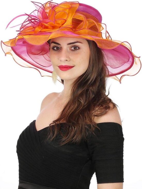 Elegant Women\'s Organza Tea Party Wedding Hat | Stylish Church Fascinator main image 6